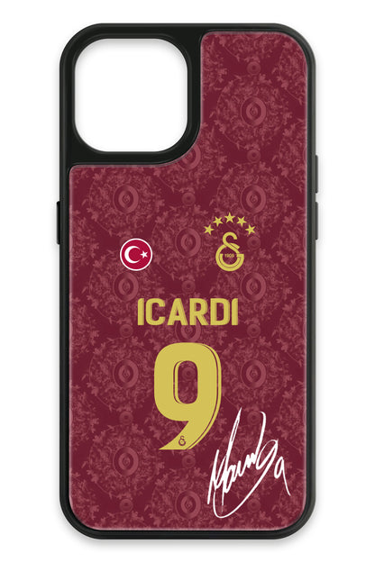 Galatasaray Mauro Icardi 3. Forma İmzalı Cam Telefon Kılıfı