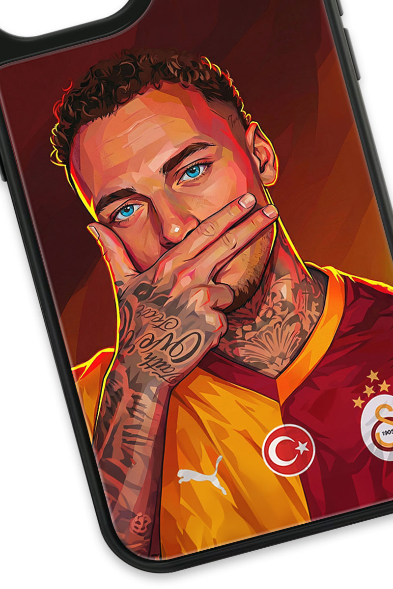 Galatasaray Noa Lang Gol Sevinci Cam Telefon Kılıfı