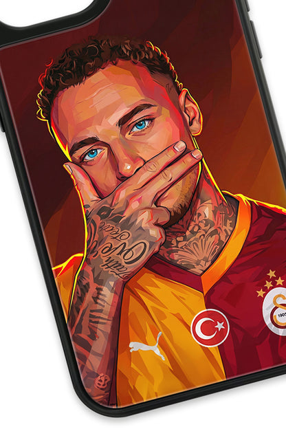 Galatasaray Noa Lang Gol Sevinci Cam Telefon Kılıfı