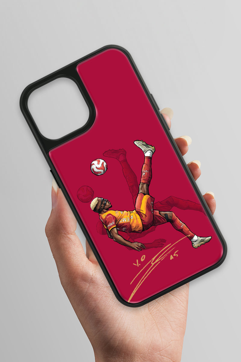 Galatasaray Osimhen Röveşata İmzalı Cam Telefon Kılıfı