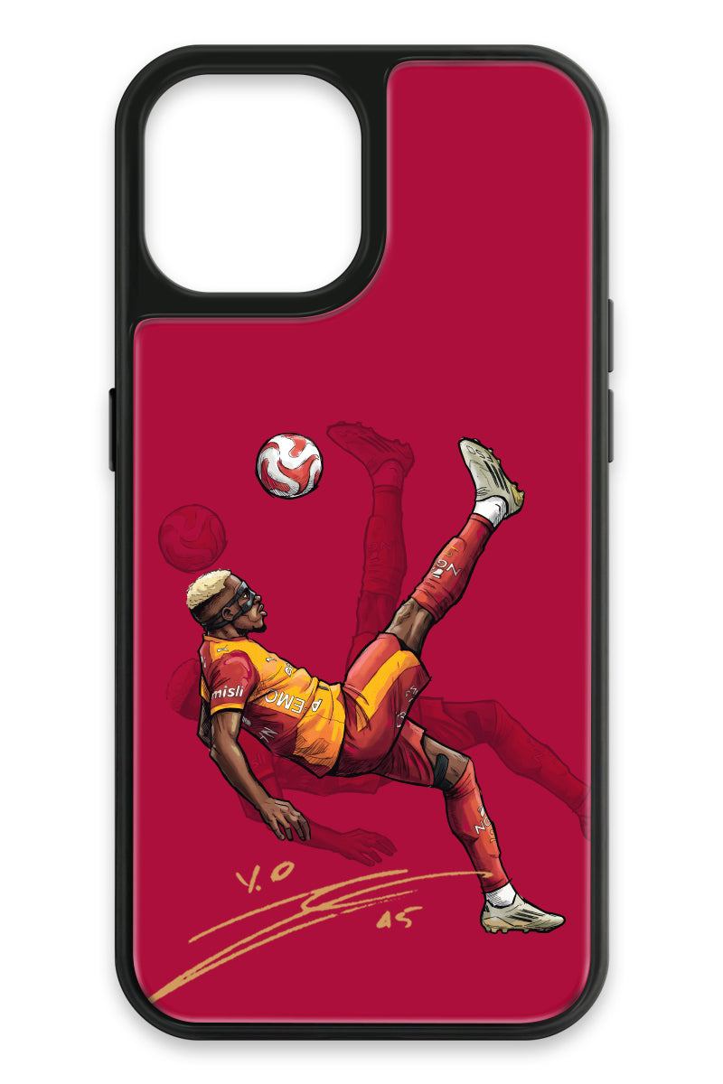 Galatasaray Osimhen Röveşata İmzalı Cam Telefon Kılıfı