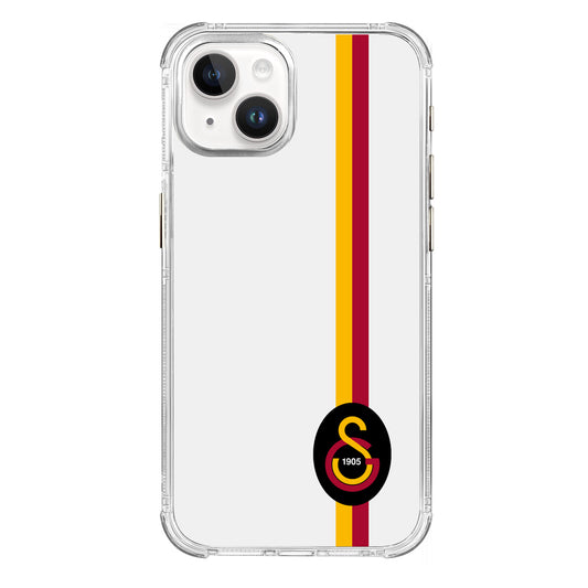Galatasaray Parçalı Detay Siyah Arma Şeffaf Telefon Kılıfı