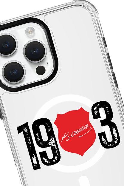 Beşiktaş ATA İmza 1903 Magsafe Şeffaf Telefon Kılıfı