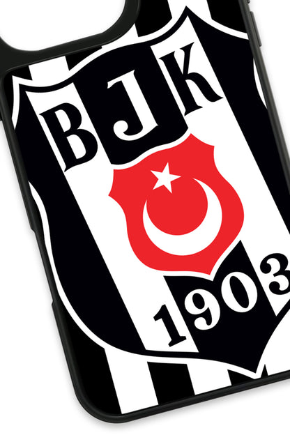Beşiktaş Büyük Arma Cam Telefon Kılıfı