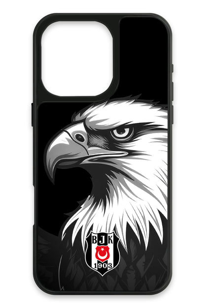 Beşiktaş Büyük Kartal Cam Telefon Kılıfı