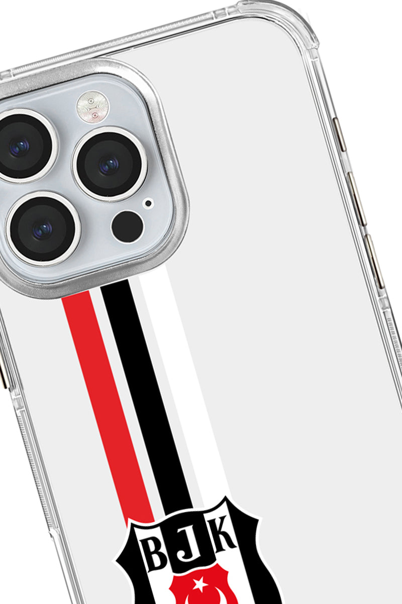 Beşiktaş Çizgi Arma Şeffaf Telefon Kılıfı
