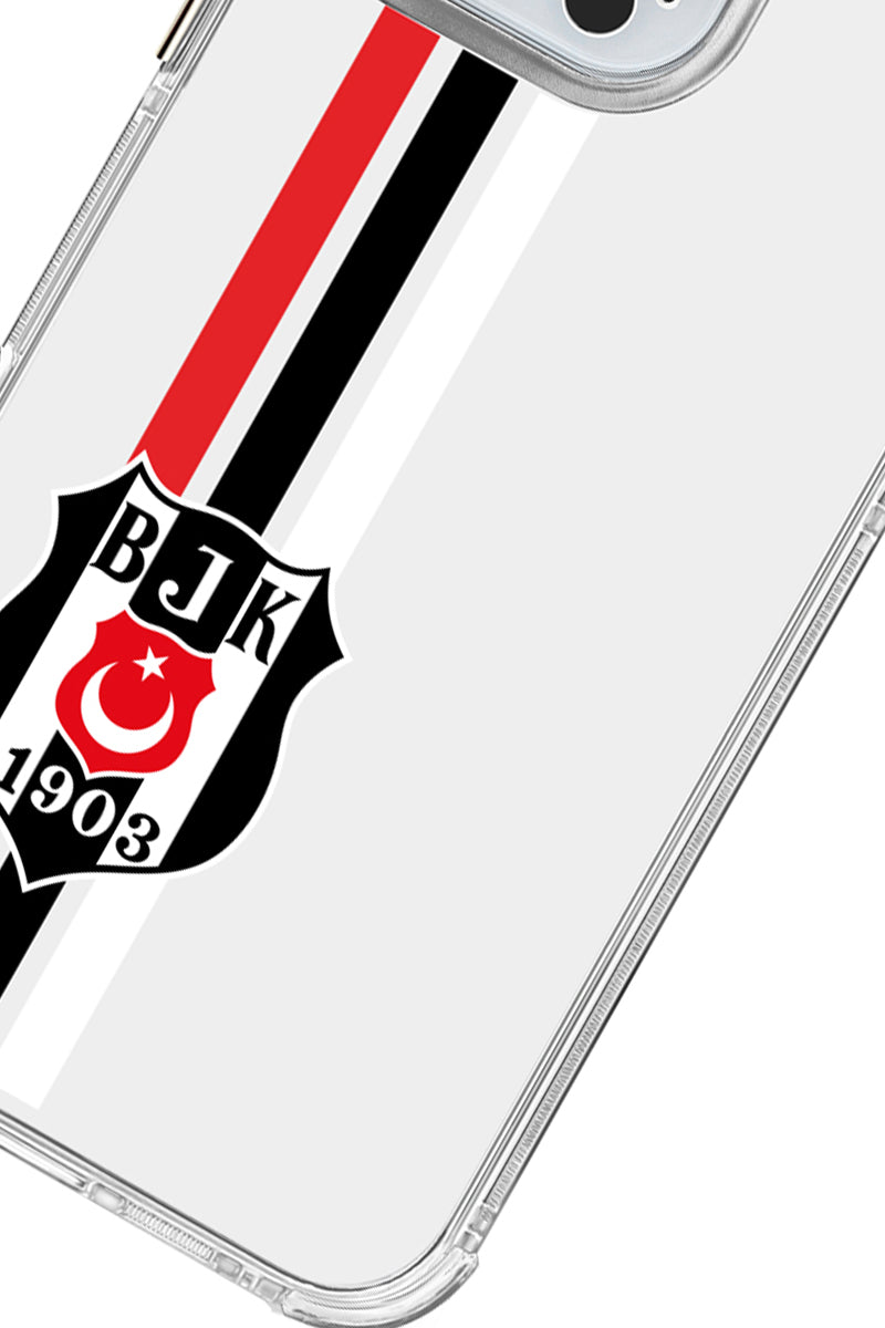 Beşiktaş Çizgi Arma Şeffaf Telefon Kılıfı