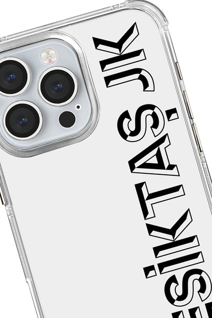 Beşiktaş JK Dikey Şeffaf Telefon Kılıfı