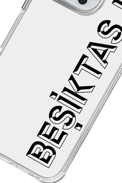 Beşiktaş JK Dikey Şeffaf Telefon Kılıfı