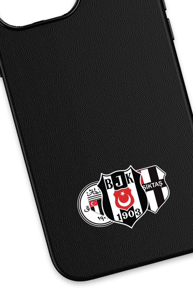 Beşiktaş Üç Arma Deri Magsafe Telefon Kılıfı