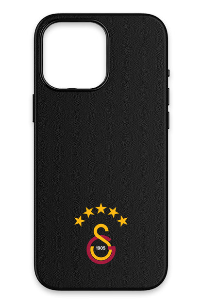Galatasaray 5 Yıldız Arma Deri Magsafe Telefon Kılıfı