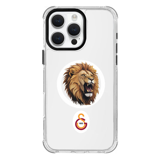 Galatasaray Aslan Kükre Arma Magsafe Şeffaf Telefon Kılıfı