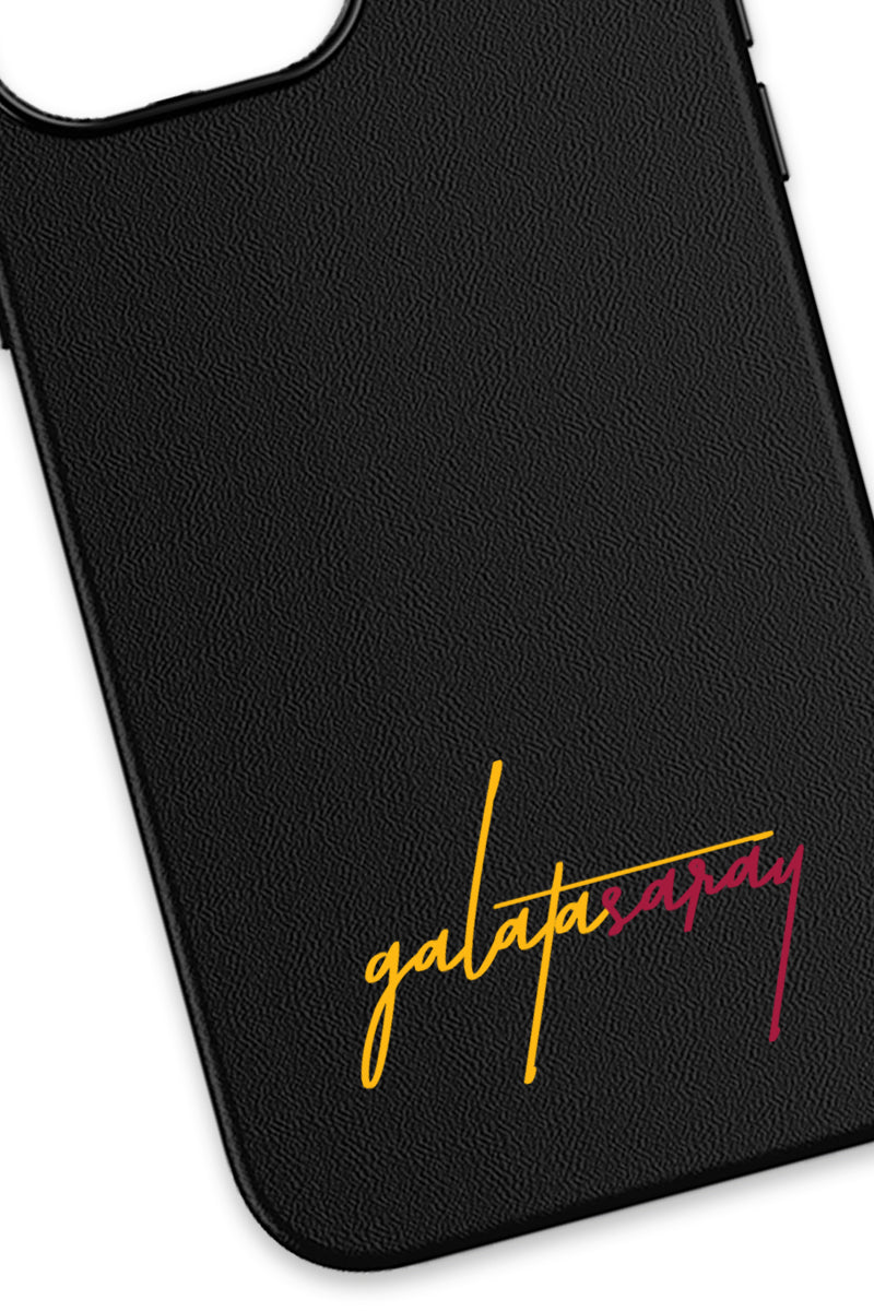 Galatasaray El Yazı Deri Magsafe Telefon Kılıfı