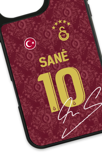 Galatasaray Leroy Sane 3. Forma İmzalı Cam Telefon Kılıfı