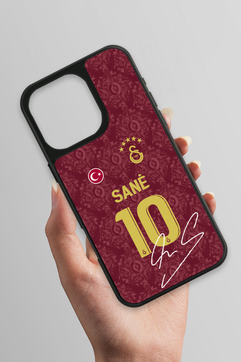 Galatasaray Leroy Sane 3. Forma İmzalı Cam Telefon Kılıfı