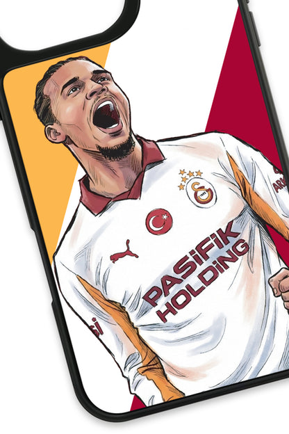 Galatasaray Leroy Sane Gol Sevinci Cam Telefon Kılıfı