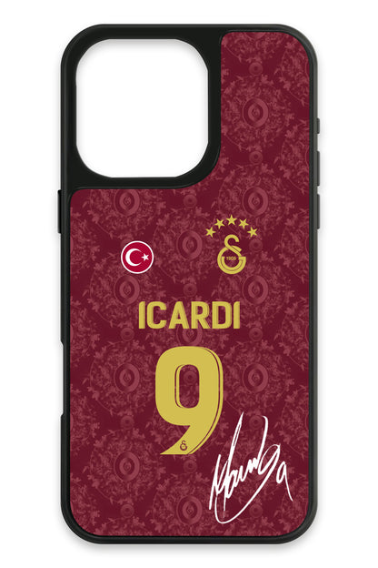 Galatasaray Mauro Icardi 3. Forma İmzalı Cam Telefon Kılıfı