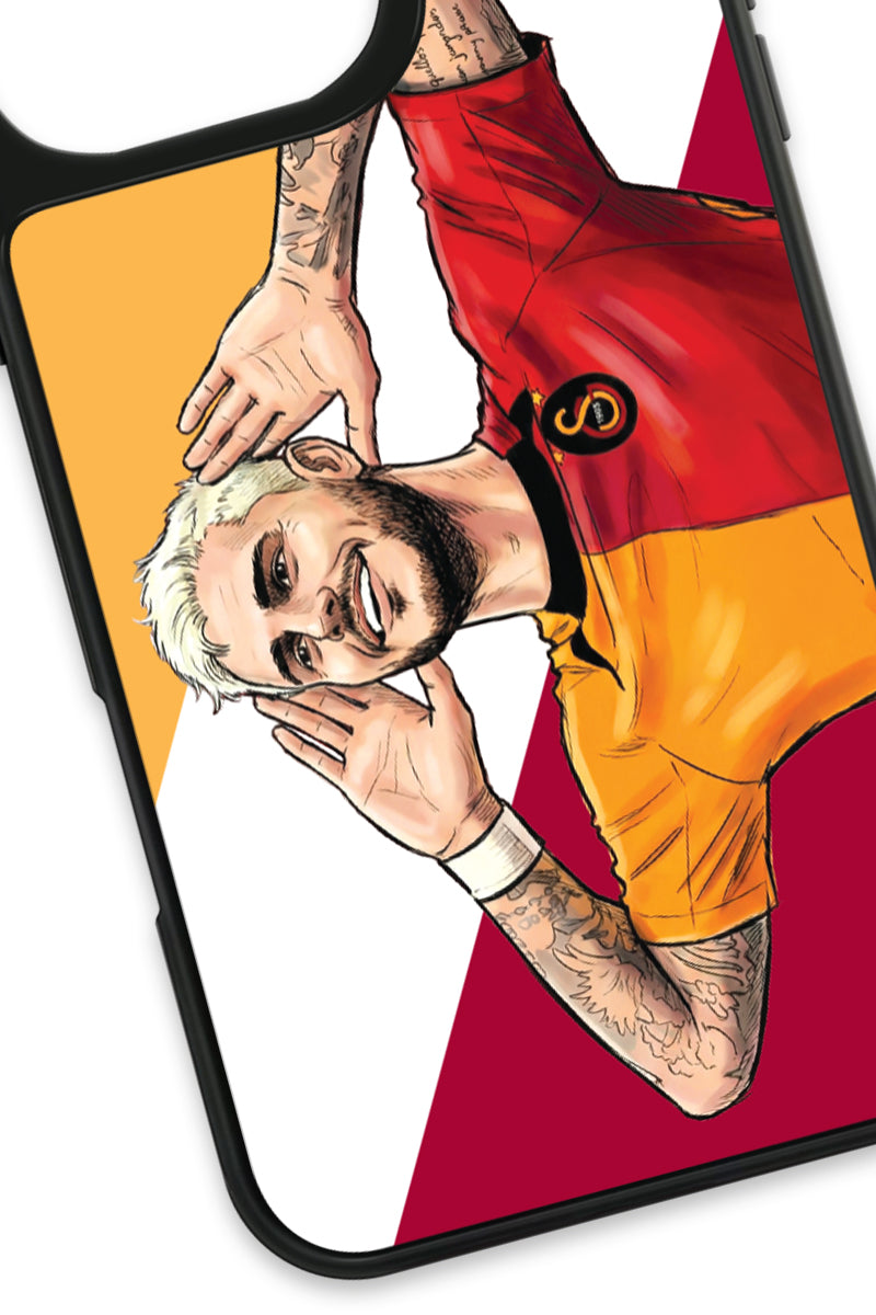 Galatasaray Mauro Icardi Gol Sevinci Cam Telefon Kılıfı