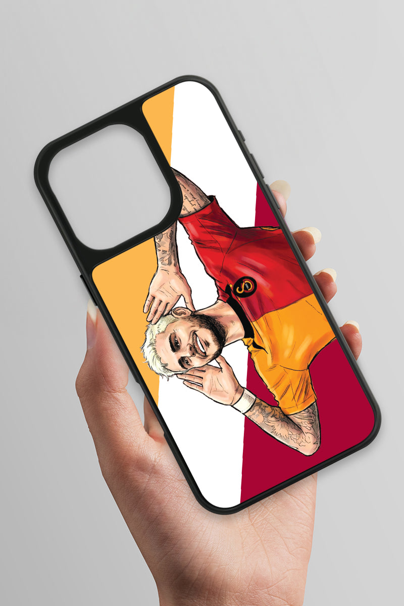 Galatasaray Mauro Icardi Gol Sevinci Cam Telefon Kılıfı