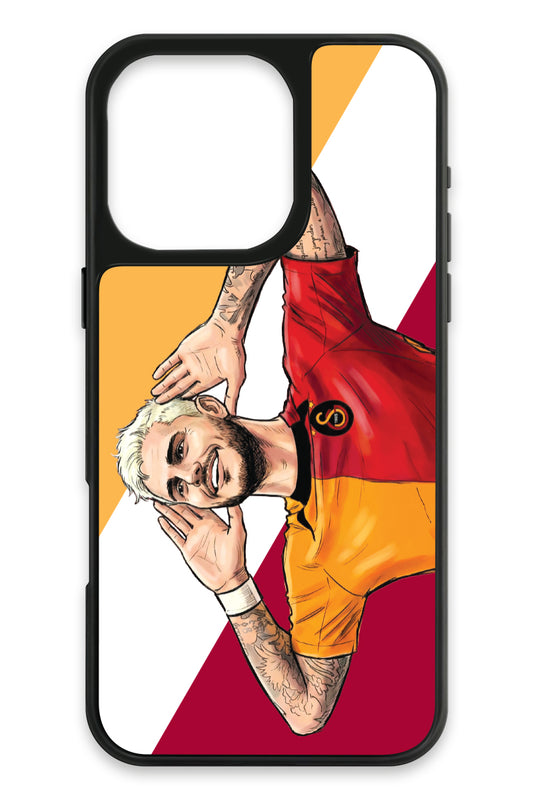 Galatasaray Mauro Icardi Gol Sevinci Cam Telefon Kılıfı