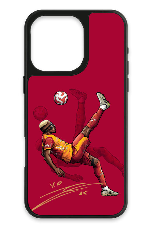 Galatasaray Osimhen Röveşata İmzalı Cam Telefon Kılıfı
