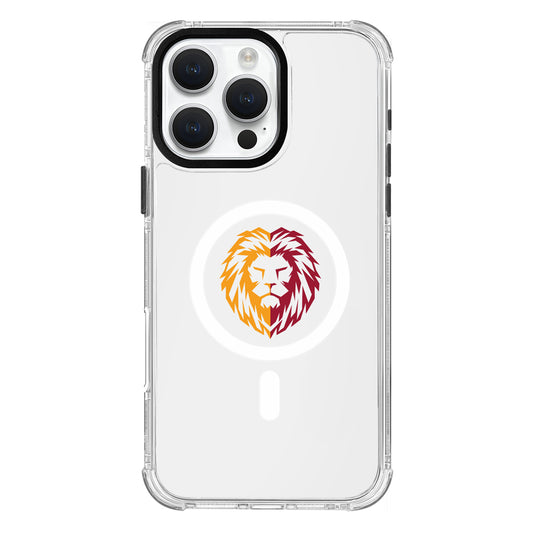 Galatasaray Parçalı Aslan Magsafe Şeffaf Telefon Kılıfı