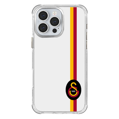 Galatasaray Parçalı Detay Siyah Arma Şeffaf Telefon Kılıfı