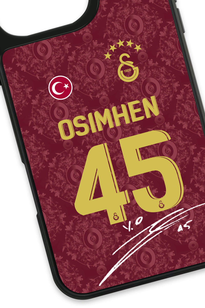 Galatasaray Victor Osimhen 3. Forma İmzalı Cam Telefon Kılıfı