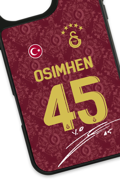 Galatasaray Victor Osimhen 3. Forma İmzalı Cam Telefon Kılıfı