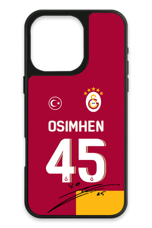 Galatasaray Victor Osimhen Parçalı Forma İmzalı Cam Telefon Kılıfı