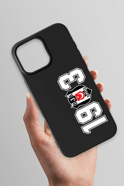 Beşiktaş 1903 Siyah Silikon Telefon Kılıfı
