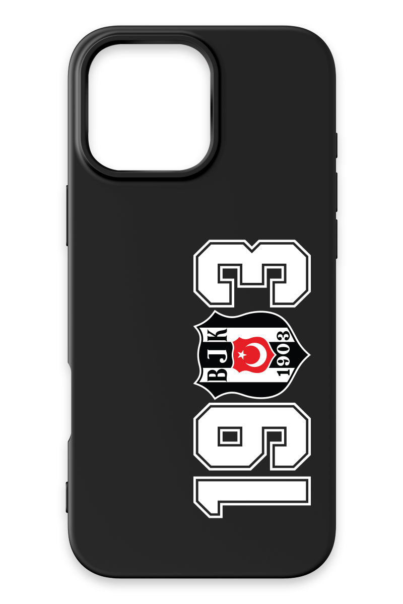 Beşiktaş 1903 Siyah Silikon Telefon Kılıfı