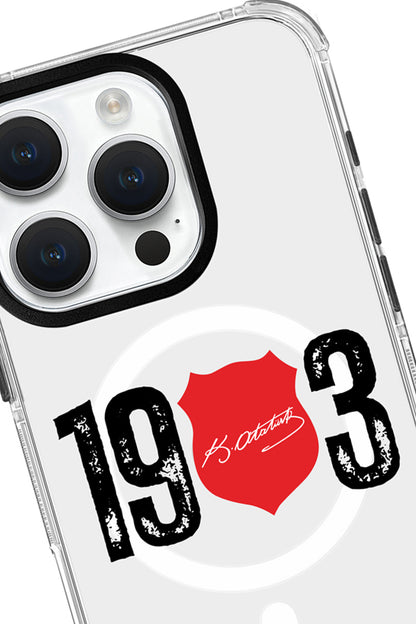 Beşiktaş ATA İmza 1903 Magsafe Şeffaf Telefon Kılıfı