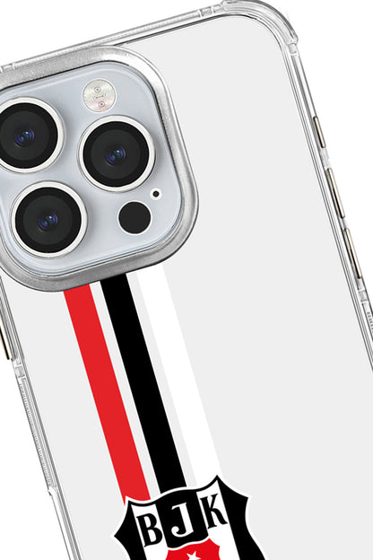 Beşiktaş Çizgi Arma Şeffaf Telefon Kılıfı