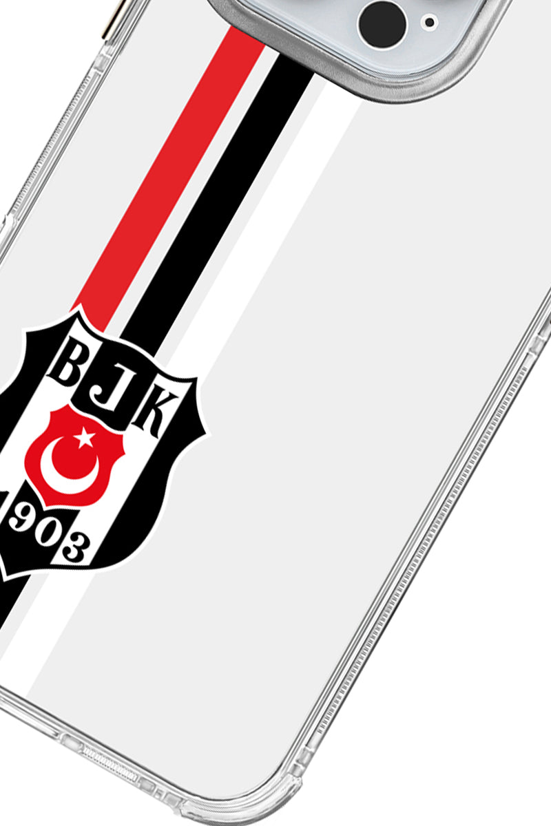 Beşiktaş Çizgi Arma Şeffaf Telefon Kılıfı