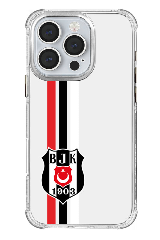 Beşiktaş Çizgi Arma Şeffaf Telefon Kılıfı