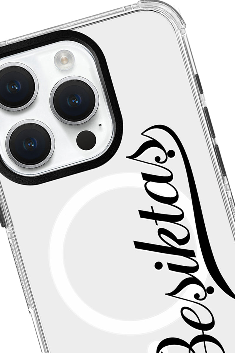 Beşiktaş El Yazı Magsafe Şeffaf Telefon Kılıfı