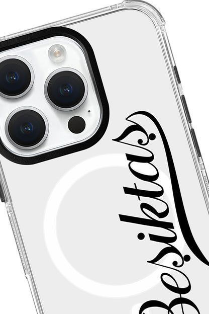 Beşiktaş El Yazı Magsafe Şeffaf Telefon Kılıfı