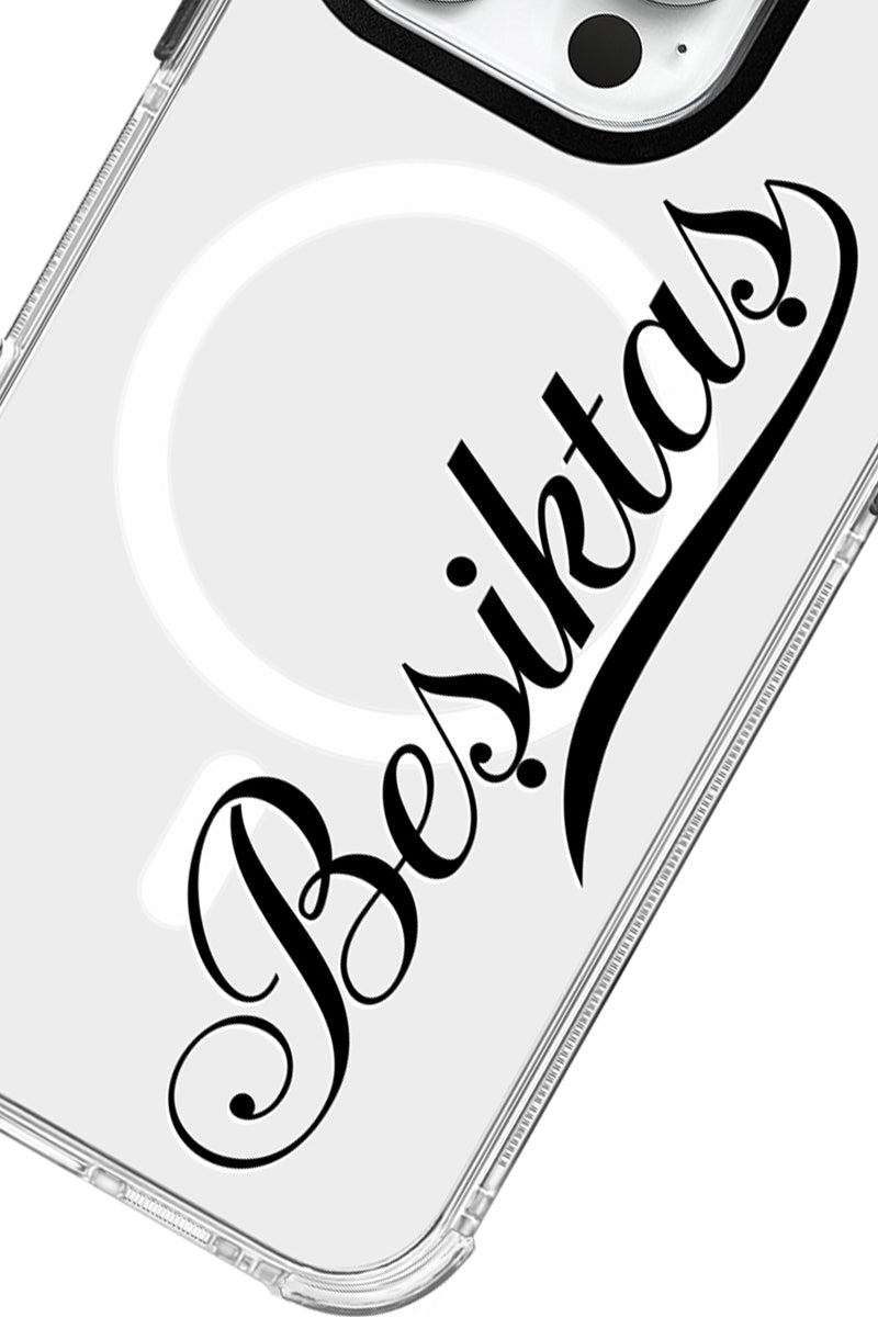 Beşiktaş El Yazı Magsafe Şeffaf Telefon Kılıfı