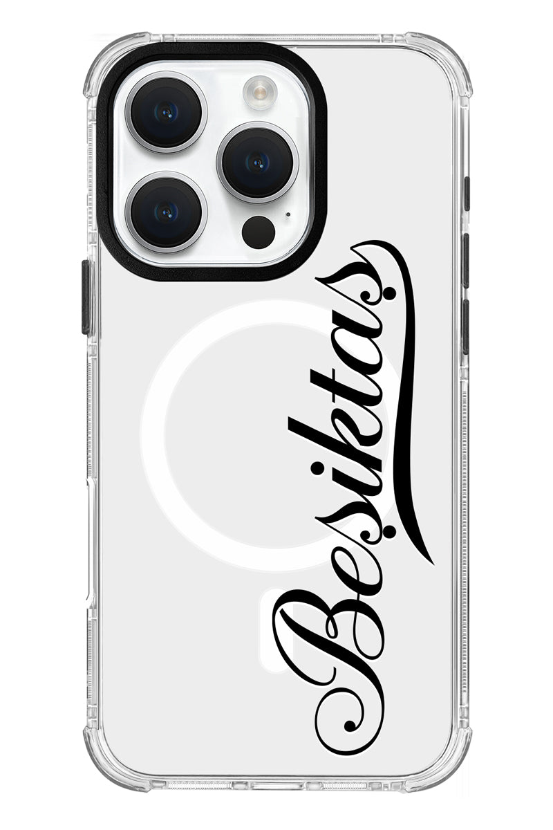 Beşiktaş El Yazı Magsafe Şeffaf Telefon Kılıfı