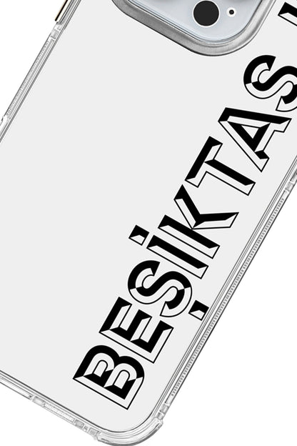 Beşiktaş JK Dikey Şeffaf Telefon Kılıfı
