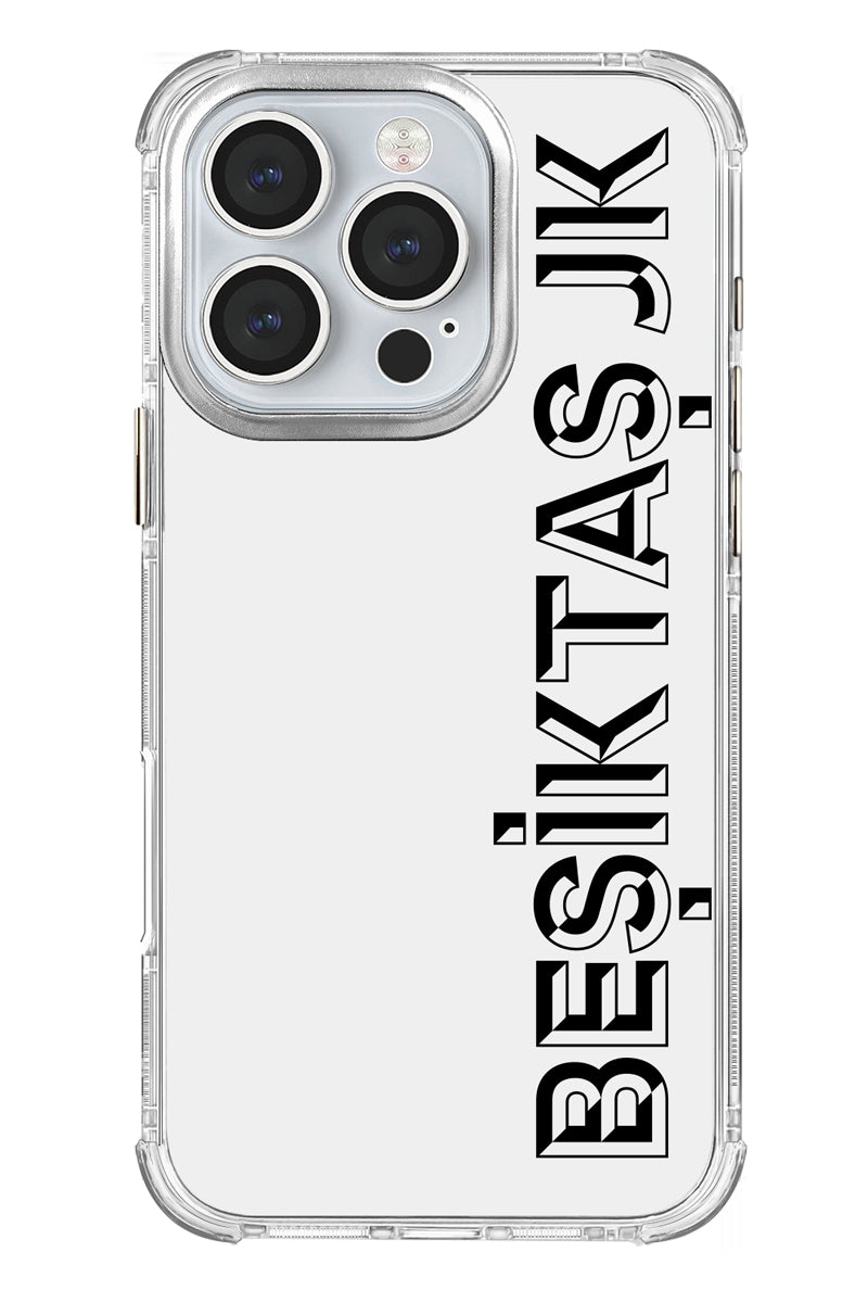 Beşiktaş JK Dikey Şeffaf Telefon Kılıfı