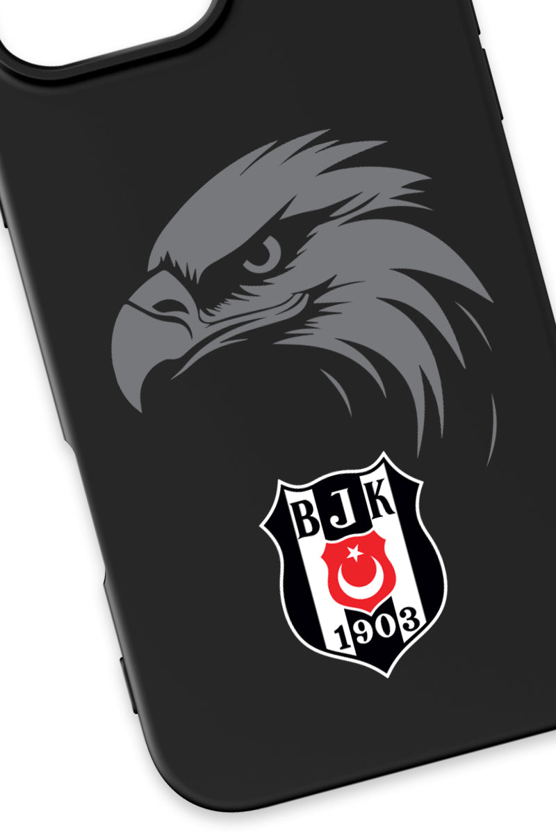 Beşiktaş Kartal Arma Siyah Silikon Telefon Kılıfı