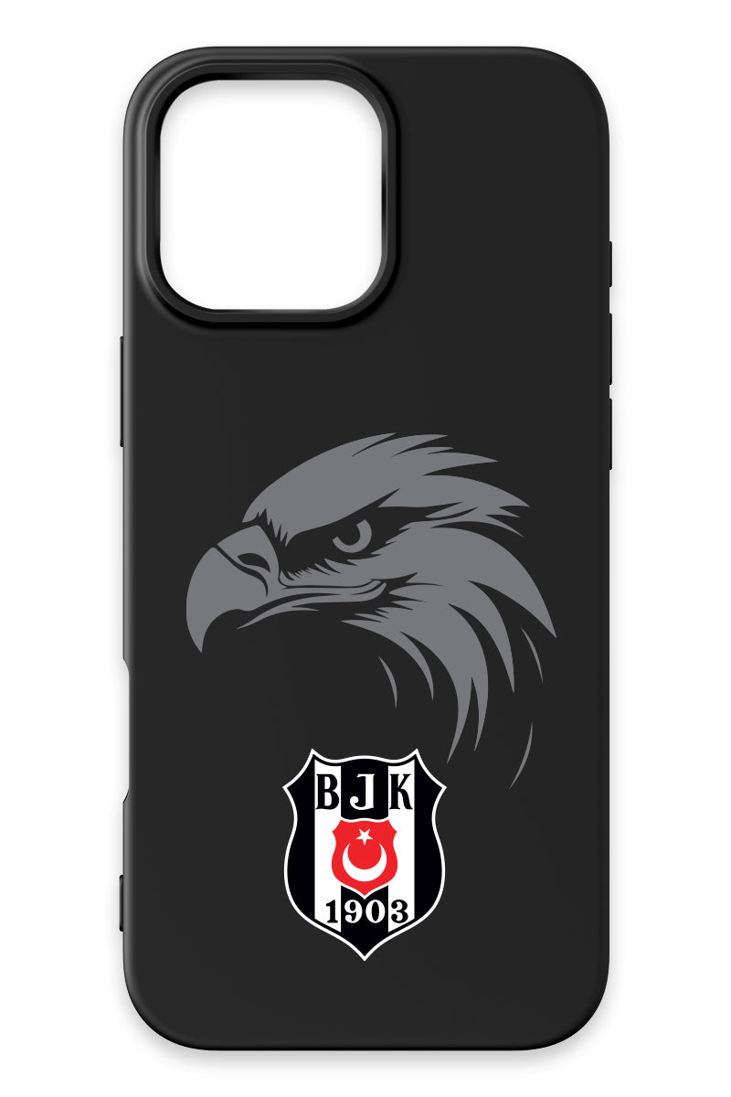 Beşiktaş Kartal Arma Siyah Silikon Telefon Kılıfı
