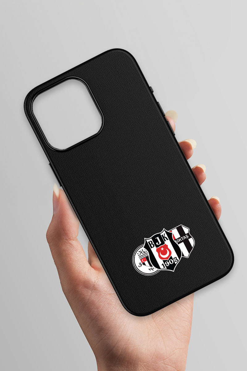 Beşiktaş Üç Arma Deri Magsafe Telefon Kılıfı