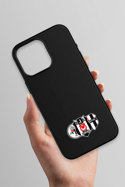 Beşiktaş Üç Arma Deri Magsafe Telefon Kılıfı