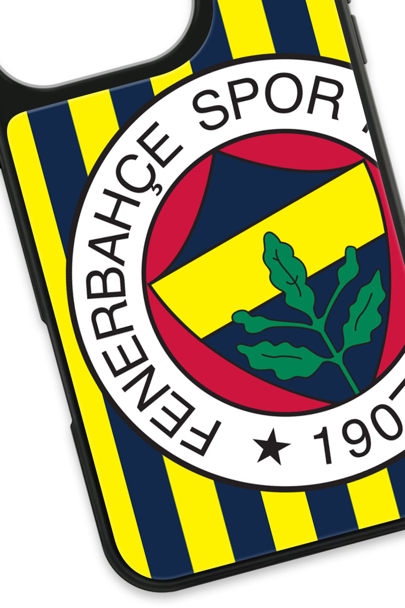 Fenerbahçe Çubuklu Büyük Arma Cam Telefon Kılıfı