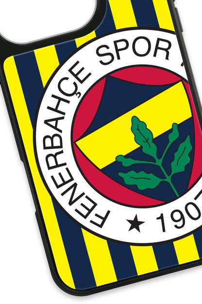 Fenerbahçe Çubuklu Büyük Arma Cam Telefon Kılıfı