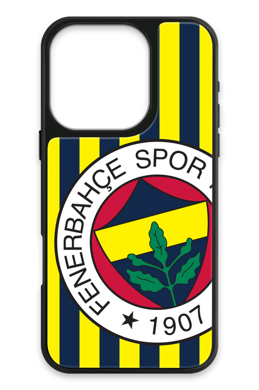 Fenerbahçe Çubuklu Büyük Arma Cam Telefon Kılıfı