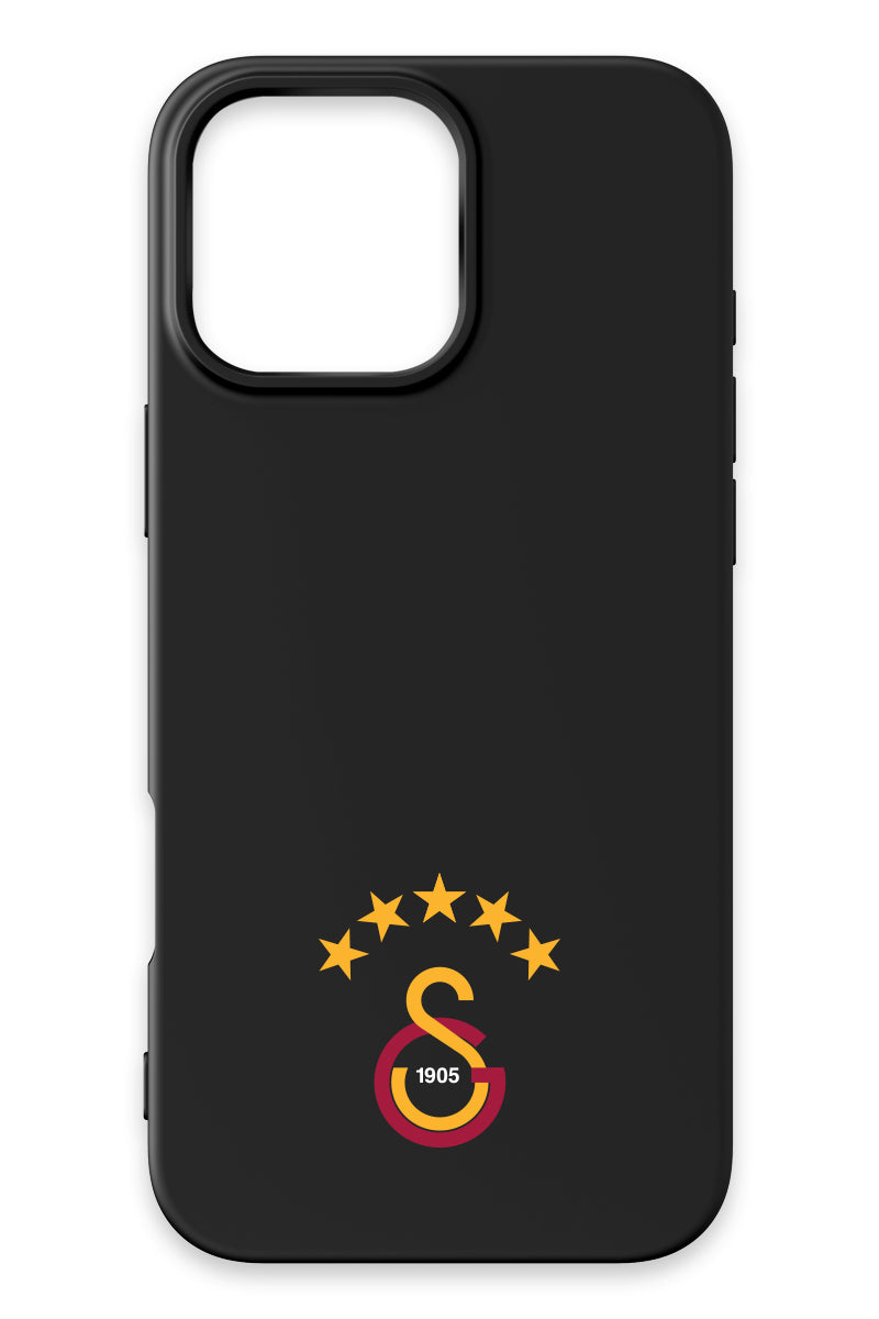 Galatasaray 5 Yıldız Arma Siyah Silikon Telefon Kılıfı